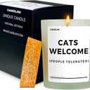 Cat Mom Candle Gift Box | Vanilla Scented Soy Wax Candle | Perfect for Women's Birthday or Anniversary