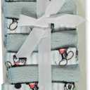 Disney Baby Big Boys' 8-Pack Mickey Mouse Washcloths Set - White/Multi, One Size