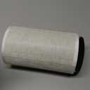 Small Bedside Night Table Lamp for Bedroom, Minimalist Nightstand Lamp with Round Fabric Linen Shade, Study Reading Desk Lamp for Kids Room, Living Room, College Dorm, Home, Office (Standard-Round-set of 1)