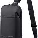 Kingsons Small Crossbody Bag Sling Bag for Men Women Waterproof Chest Pack with Anti Theft Pocket, Casual Daily Daypack Shoulder Bag for Running Travel Cycling Hiking