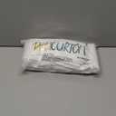 Pinch Pleat White Kitchen Curtains 36 Inch Length 2 Panels Set Back Tab Privacy Semi Sheer Linen Cafe Curtain Modern Neutral Short Tier Curtains for Small Window Front Door Bathroom RV Camper 36x36