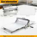 Folding Dough Sheeter (15.5")，Folding Dough Rolling Machine，Manual Dough Sheeter，Stainless Steel Dough Machine With 55 Adjustable Thicknesses, Commercial Grade Capacity (1 Rolling Surface)