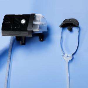 Upgraded Cpap Wall Mount Shelf Kit for AirSense 10 with Mask Hook & Hose Hanger & Bottom Hooks, Save Space, Avoids Hose Tangle, Easy Installation (Black)