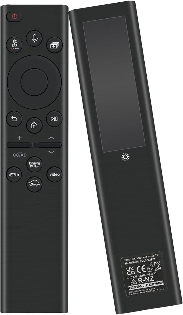 for Samsung TV Remote Replacement with Solar Charging and Voice Control, for 2021-2024 Samsung Remote Control for Smart TV Frame Crystal QLED QLED 4K 8K TVs. 