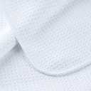 POLYTE Premium Microfiber Kitchen Dish Hand Towel Waffle Weave 12 Pack (16x28 in, White)