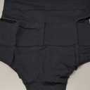 ASIMOON Womens High Waisted Underwear Tummy Control Cotton Bikini Panties Soft Comfy No Muffin Cheeky Panty Large