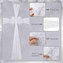 Sursurprise White Christmas Front Door Bow Decorations, Xmas Door Bow Large, Baby Shower Wedding Celebration, Wrapping for Window Fireplace Cabinet, Festive Season Home Kitchen Party Supplies