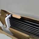 KAMANINA Double Curtain Rod for Windows 140 to 195 Inches (12-16 Feet), 1 Inch Heavy Duty Black Curtain Pole, Adjustable Double Rods with End Caps