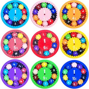 Math Fidget Spinners,Math manipulatives,Math Games for Kids 8-12,the Fidget Game, Multiplication Game Fidget Toys for Kids,Math Spinners for Kids(9pcs)