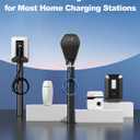 Universal EV Charger Pedestal Stand, 59-Inch Floor Mount with Cable Hook