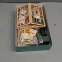 Miniature Living Room DIY Play Kit  92Pcs 1:20 Scale Dollhouse Furniture Toy with LED Light, Modular Scene Connector & Realistic Details Tiny House for Kids 8+ and Collectors