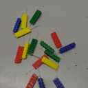 BBTO 16 Pcs Building Block Candles Brick Birthday Cake Candles Topper Sparkler Novelty Decor Building Block Construction Party Themed Decoration Favor for Birthday Baby Shower Summer Party Supplies