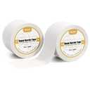 Vapor Barrier Tape 2 Rolls, 4" Wide x 180' Long Moisture Barrier Tape, 9 mil White polyethylene Tape, Moisture Sealing and Seams for Crawl Spaces, Vapor barriers, Marine, Insulation