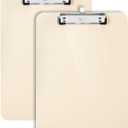Mr. Pen- Plastic Clipboard, 12.5" x 9", 2 Pack, Clipboard Plastic, Low-Profile Metal Clip with Retractable Hanging Hole