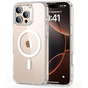 ESR for iPhone 16 Pro Case Clear, Compatible with MagSafe, Magnetic Slim Phone Case for iPhone 16 Pro, Camera Protection, Shockproof Thin Cover, Resists Yellowing and Scratches, Clear