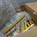 Gold Racks for Boutique, Gold Garment Rack, Double Pole Supported Stable Metal Retail Clothes Stand, Freestanding Clothes hanging Rack in Bedroom and Laundry Room (gold, 39.37X51.18in)