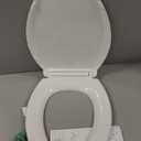 KOHLER 4636-RL-0 Cachet ReadyLatch Slow Close Elongated Toilet Seat, Soft Close Toilet Seat Quiet Lid, Contoured Grip-Tight Bumpers Installation Hardware, Apartment Essentials, White