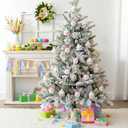 Remuuly 24 Pcs Easter Bunny Ornaments Cute Colorful Hanging Spring Plush Rabbit Decorations for Mantels Rustic Easter Holiday Craft Decor for Fireplace Wall Home Office Indoor Spring Decor Supplies