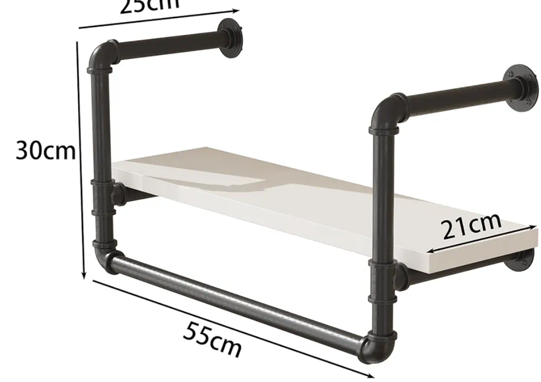 Floating Shelves (Single Deck White)