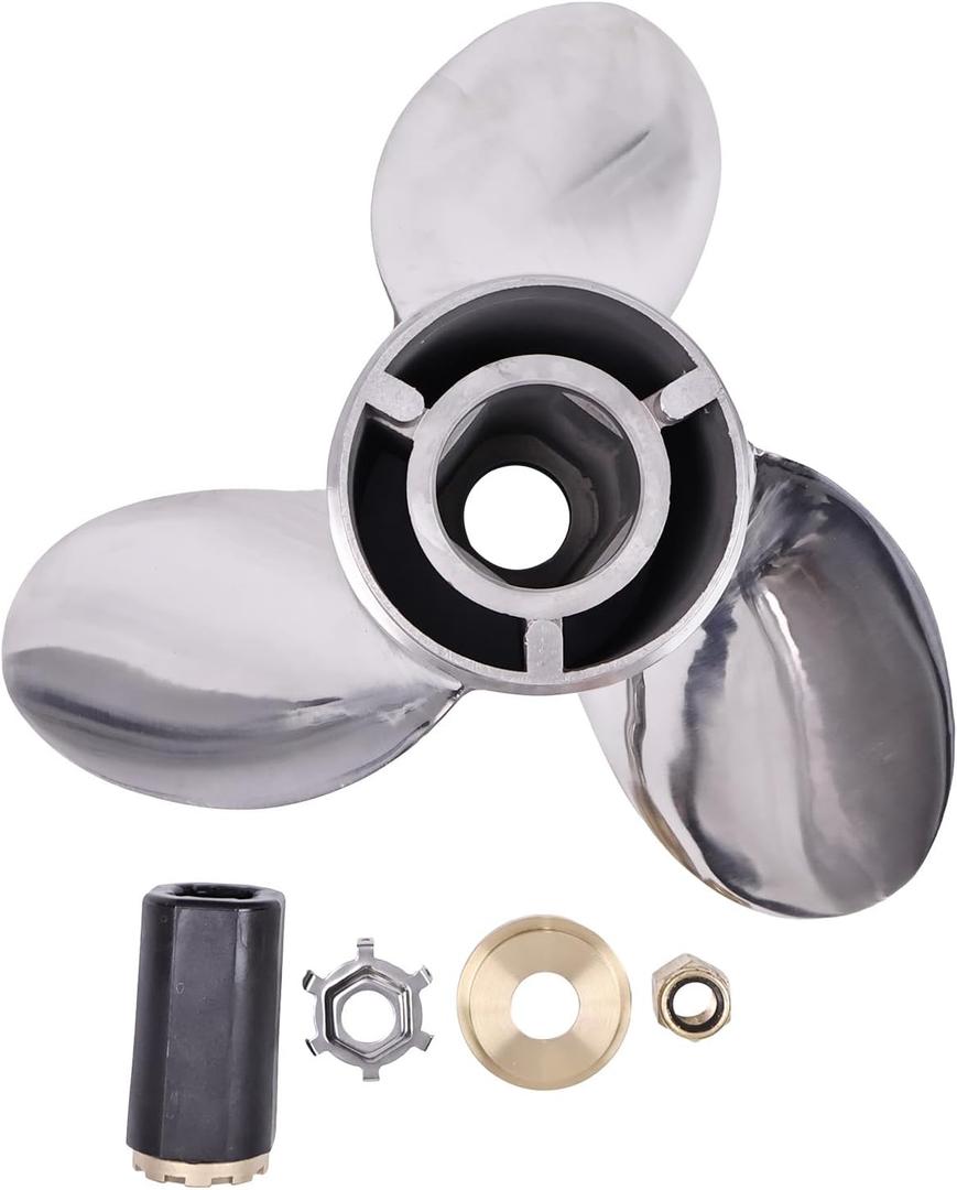 Impeller 48-8M0151384 Compatible with Mercury Tempest Plus Propeller 14 5/8 x 23 Pitch Right Hand