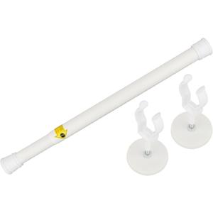 MUTUACTOR 1PCS Magnetic Curtains Rods,Heavy-Duty White Magnetic Door Curtain Rods for Metal Doors 13 to 26,No Drilling Anti-slip Window Curtain Rods Adjustable Y-Clamp Magnetic Holders for Curtains