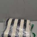 Black and White Outdoor Rug 35.4" x59" Front Porch Rug Door Mat Washable Farmhouse Layered Door Mats Cotton Hand-Woven Welcome Mats Throw Carpet for Entryway/Home Entrance/Laundry Room