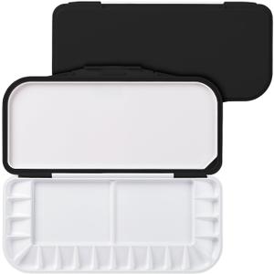 Mr. Pen- Airtight Watercolor Palette with Lid, 18 Wells & 2 Mixing Areas, Lightweight Sealing Paint Palette for Travel, Painting, Watercolor Mixing, Art Class and Studio Use (Black)