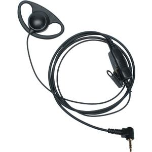 D-Shape Headset Earpiece with PPT Mic Accessories Compatible with Motorola Talkabout 1 Pin 2.5mm t600 t800 t200 t260 mh230r mr350r mt350r Walkie Talkie (D Shape, 1 Pack)