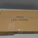 lulixilul LED Open Sign for Business, 40"x14" Dimmable Brightness Large Electric Light Up Sign, Hanging Installation for Store Restaurant Office Bar Hotel Salon (Red and Blue)