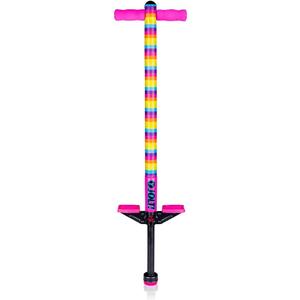 Flybar Foam Jolt Pogo Stick for Kids Ages 6+, 40 to 80 Pounds, Perfect for Beginners (Rainbow), Standard