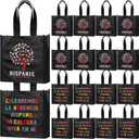 Hispanic Heritage Month Non Woven Bags 8.7" Gift Reusable Treat Bag for Hispanic Heritage Month Decor (Black)