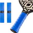 Pickle Grips Pickleball Paddle Grip Tape by YALLA - Overgrip Grip Wrap for Pickleball Racket - Moisture Wicking Paddle Grip Wrap (2 Pack) (Blue)