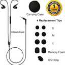 Joysico Sport Headphones Wired Over Ear in-Ear Earbuds for Kids Women Small Ears Comfortable, Earhook Earphones for Running Exercise Jogging, Ear Buds with Microphone and Volume for Cell Phones Black