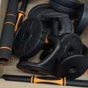 VTORY Adjustable Dumbbell Set, 90lb Free Weights Dumbbells Set, 4 in1 Dumbbells Set Barbells, Kettlebells, Push-Up Stands Weight Set, Non Slip Grip, Ergonomic Design, Weight Set for Home Gym, Set of 2