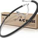 A-Premium A/C Discharge Line Hose Assembly Compatible with Chevrolet Express 1500/2500/3500/4500/Cargo/Pasajeros & GMC Savana 1500/2500/3500/4500, Compressor to Condenser