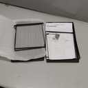 Expandable Cabinet Shelf Organizer, 2 Pack Stackable Kitchen Counter Shelf Riser, Metal Spice Rack Adjustable Heavy Duty Countertop Organizer Storage for Kitchen, Pantry, Cupboard, Rv (Black)