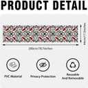 2PCS 17.7x39.4inch Cardinal Stained Glass Window Film, Cardinal Stained Glass Window Film for Bathroom Door Heat Anti UV