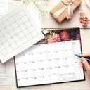 3 x Calendar 2025-2026 - Durable Thick Paper, Includes July 2025 to December 2026, 11 x 8.5 Inches for Home & Office Planning With Holiday Marking Stickers (B)