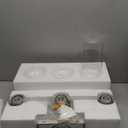 3-Light Bathroom Vanity Light, Modern Brushed Nickel Wall Lights with Clear Glass Shades, Bathroom Wall Sconce Lamp for Mirror Living Room Bedroom Hallway