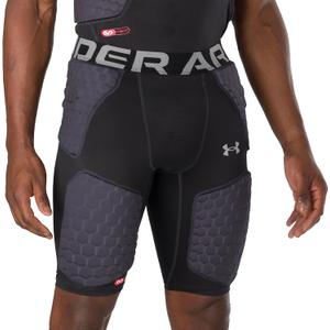 Under Armour Gameday 5-Pad Football Girdle for Men, Girdle for Football Players (Black, M)