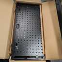 Portable DJ Booth Facade Stand, Foldable DJ Table 40" x 20" x 45" Tabletop, DJ Facade Station for DJ Controller, Mixer & LaptopEvents&Parties Includes Carry Bag&Two Metal Corner Tables