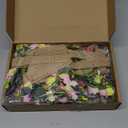 Dingion 6 Pcs 6" Mini Spring Cabinet Wreaths Spring and Summer Wildflower Candle Rings Wreaths for Kitchen with Ribbon Small Floral Wreath for Window Door Farmhouse Wedding Decorations