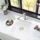 12 Inch Bar Sink Undermount White-iAnomla 12x15 Undermount Bar Sink White Quartz Composite Bar Prep Sink Small Single Bowl Mini Wet Bar Rv Kitchen Sinks with Bottom Grid
