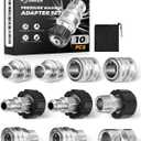 Saker Pressure Washer Hose Connector Set 10 PCS,Hose Adapter Set,Pressure Washer Connector Accessories,M22-14 Swivel to 3/8'' Quick Connect, 3/4" to Quick Disconnect,Quick Connect Set with Storage Bag