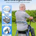 VOCIC Walkers for Seniors, Z11 Rollator Walker with Seat, Max 380 lbs, Avant Walkers with Ergo Seat & Backrest, Foldable Rollator Adjustable Height, All Terrain Walker, Lightweight