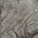 Chezmoi Collection Royale 7-Piece Jacquard Floral Comforter Set, King, Champagne