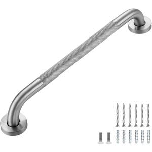 Grab Bars for Shower, 1 Pack 18-Inch Anti Slip Shower Handles for Elderly, Safety Shower Grab Bar, Stainless Steel Handicap Grab Bars for Bathroom,Toilet (Brushed Nickel, 1" Diameter)