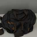 Gonex Canvas Duffle Bag for Travel 50L Expandable Duffel Weekend Overnight Bag men (Dark Gray) (Large-50L (No Shoe Compartment))