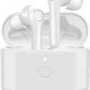 Monster Verse True Wireless Earbuds with Charging Case, Bluetooth 5.0 in-Ear Stereo Headphones, Built-in Mic for Clear Calls, USB-C Quick Charge (White)