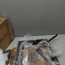 QEEIG C Table Side Table Set of 2 Living Room Sets C Shaped Couch Tray End Tables Farmhouse, Rustic Brown (017-30BN)